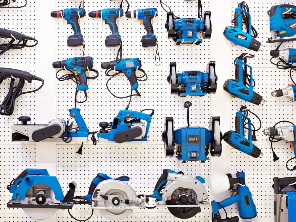 Pegboard Tool Hangers - Power tool Storage Systems