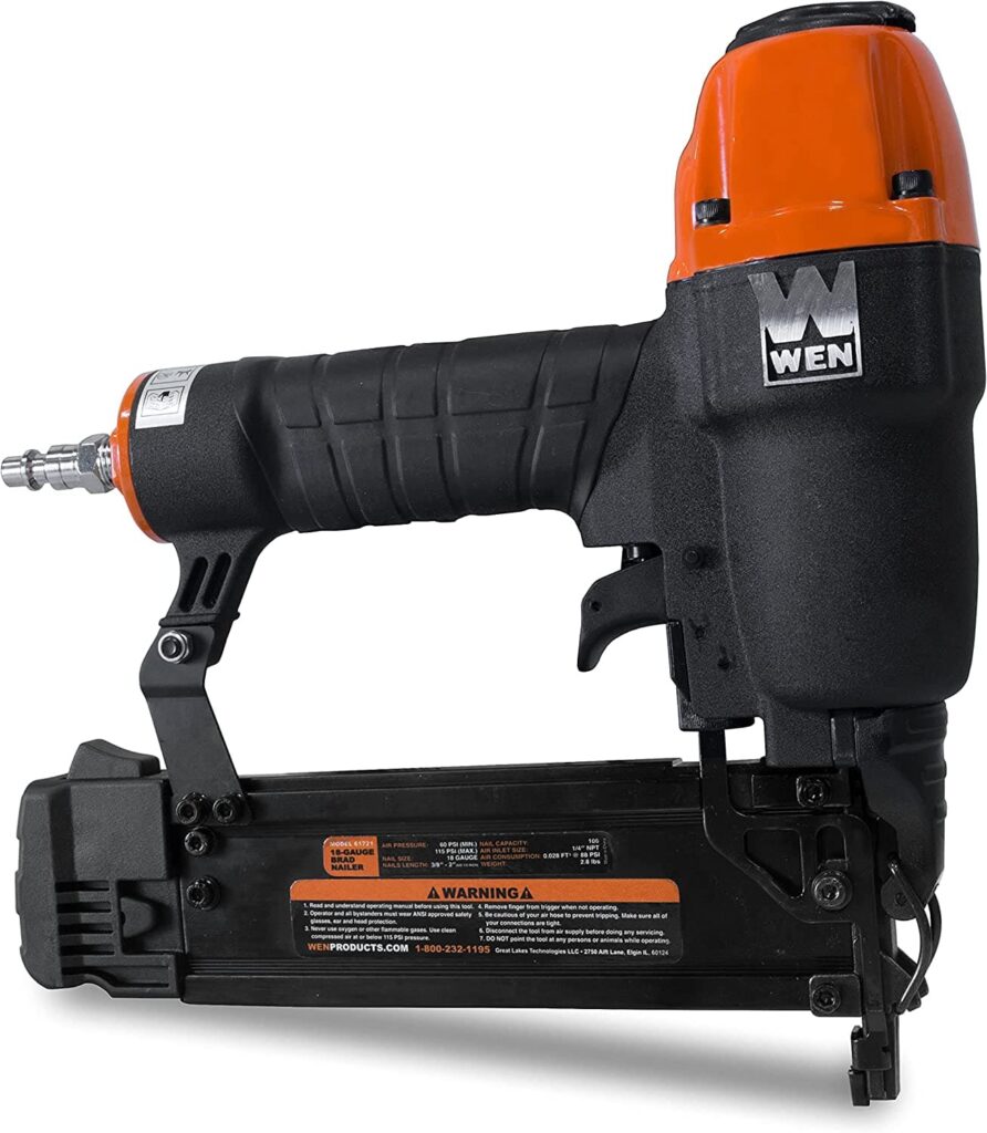 WEN 61721 18-Gauge Pneumatic Brad Nailer