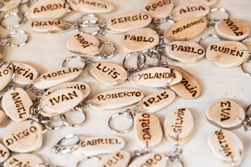 engraved wooden Keychains