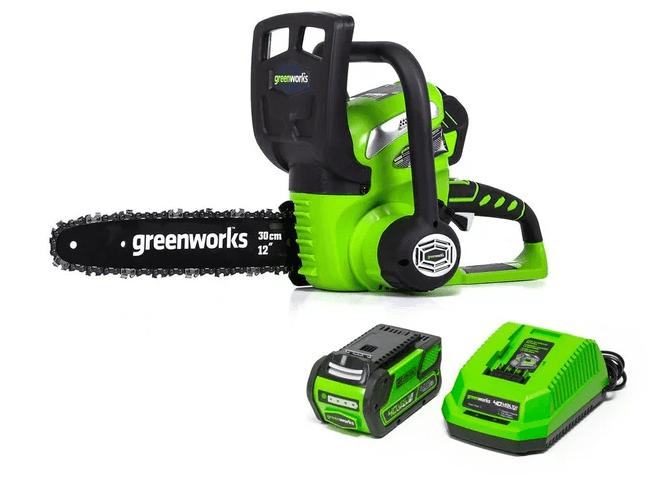 Greenworks 40V 12inch Cordless Compact Chainsaw